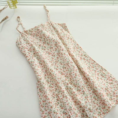 Sieviešu kleita bez piedurknēm, neliela vasaras, slaida, seksīga 3 krāsu, ziedu, retro stila sieviešu ielu apģērbi.