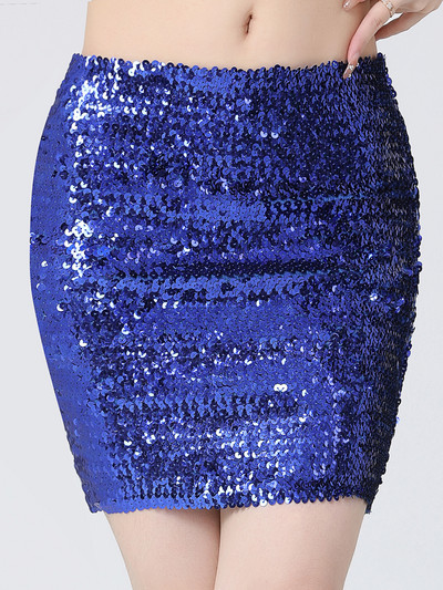 Női flitteres szoknya Csillogó, rugalmas Bodycon miniszoknyák Night Out Party Club viselet térd feletti ceruzaszoknya