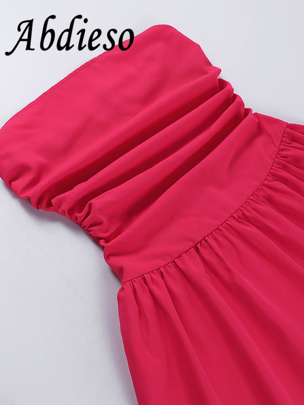 Abdieso 2023 pánt nélküli mini nyári alkalmi parti ruhák női strandruhák fehér divatos elegáns, ujjatlan rövid ruha