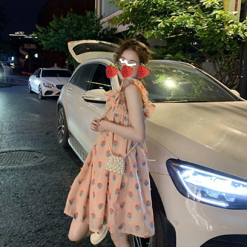 Ženska haljina bez rukava Elegantna popularna trendi korejska stilska sveobuhvatna ljetna ulična odjeća Ins Novi dolazak Patchwork slatka