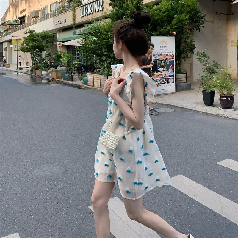 Ženska haljina bez rukava Elegantna popularna trendi korejska stilska sveobuhvatna ljetna ulična odjeća Ins Novi dolazak Patchwork slatka