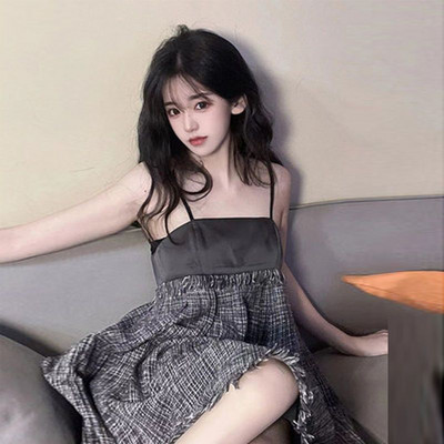 Μίνι Γυναικείο Φόρεμα Σχέδιο Συνονθύλευμα Αμάνικο Vintage Σέξι Καλοκαιρινό Slim Fit Casual Μόδα Ulzzang Κλασικό Πλατье Женское