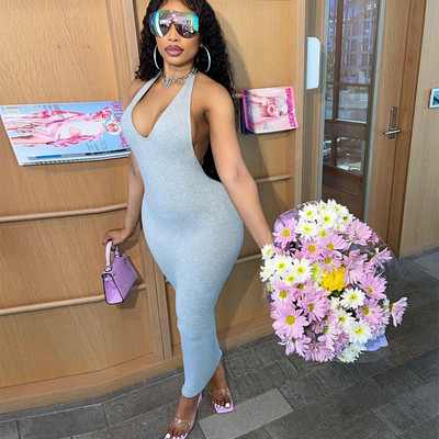 Simenual, hát nélküli, szűk testhez kötött női, kötőfékes maxi ruhák 2021. nyárra, alapvető, egyszerű túraruházat, ujjatlan, vékony ruha új