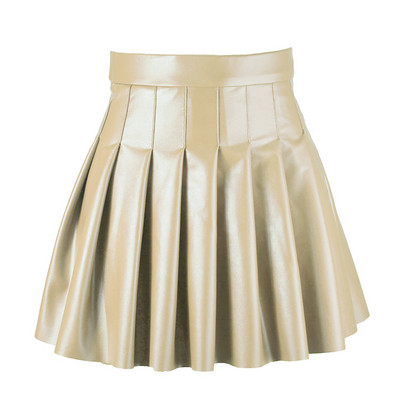 Sieviešu svārki ar augstu vidukli, slapjš izskats, kroku svārki y2k E Meiteņu punk gotika, melni lateksa A līnijas uzliesmojoši minisvārki Solid Rave Party Clubwear