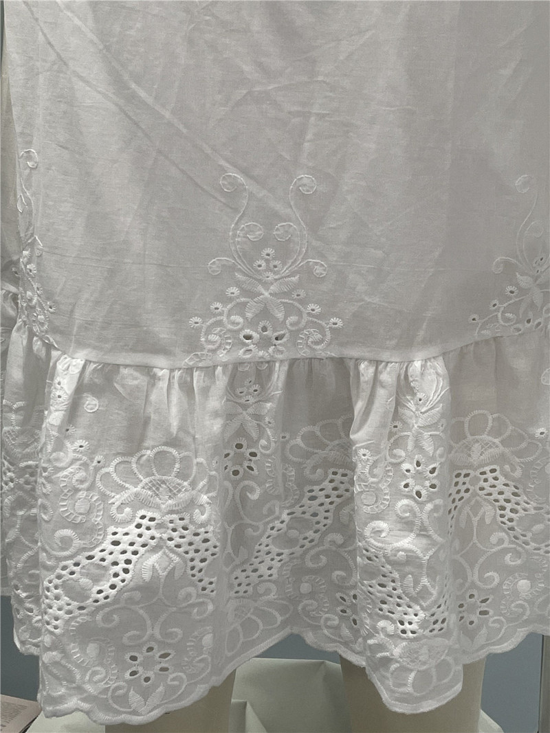 Balta mini kleita Sieviešu Boho pludmales kleita Sieviešu vasaras mežģīņu kleita Sieviešu brīva, eleganta mežģīņu kleita Vestido Mujer