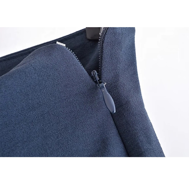 TRAF Blue Midi svārki Sieviešu svārki ar augstu vidukli un gari svārki sievietēm Mode 2023 Sieviešu stilīgi svārki eleganti un eleganti sieviešu svārki