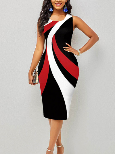 Φόρεμα ρετρό μόδας λεοπάρ στάμπα μέσης Bodycon Tank φόρεμα 2022 Καλοκαίρι Νέο σέξι κομψό βραδινό φόρεμα με θήκη Vestido De Fiesta