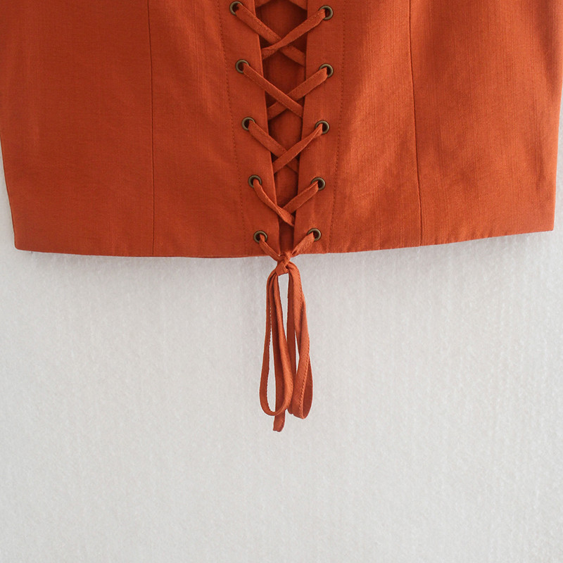 KONDALA Ženske šik smeđe seksi suknje s plaštom na vezanje visokog struka Seksi mini suknje Elegantne Mujer Faldas