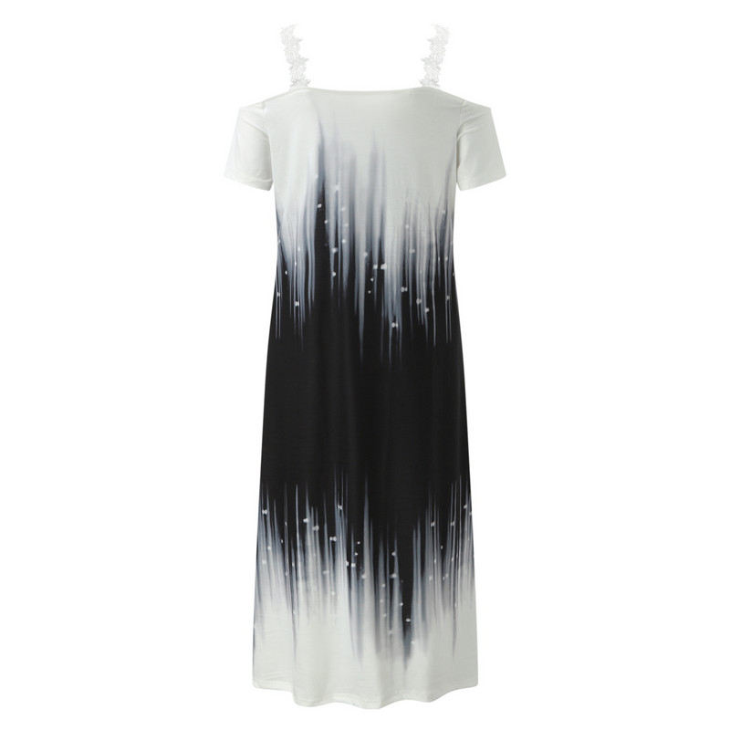 Kleidid naistele 2023 Summer Beach Plus Size Printing Lace Sling V kaelusega avar maksikleit Odavad vabaaja naiste kleidid vestidos