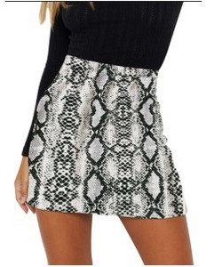 Φθινόπωρο και χειμώνας 2022 Νέα γυναικεία φούστα Suede τσάντα Hip φούστα με σέξι λεοπάρ στάμπα με φερμουάρ ψηλόμεσο φθινόπωρο και χειμώνα σε γυναικεία γραμμή