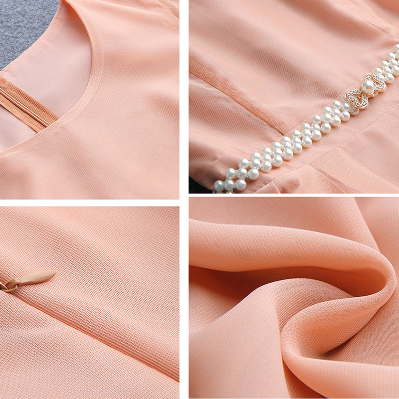 Naiste suvine O-kaelusega A-joon kleit Uus tänavarõivas, vintage lühikeste varrukatega Midi kleit, suur Lihtne pühadeaegne elegantne kleidivöö