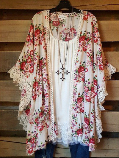 Sievietēm 2022. gada brīvi pie pleciem, Boho mežģīņu vintage volāniem Befree leoparda kleita 5 XL lielas vasaras ballīšu pludmales kleitas