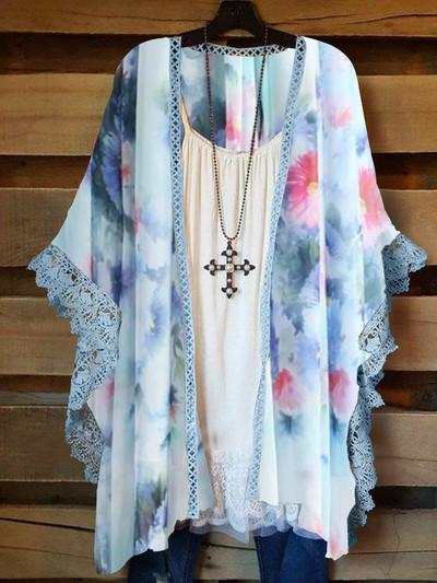 Sievietēm 2022. gada brīvi pie pleciem, Boho mežģīņu vintage volāniem Befree leoparda kleita 5 XL lielas vasaras ballīšu pludmales kleitas