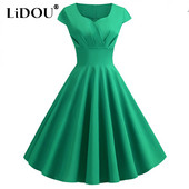 Suvine uus elegantne mood vöökoht lühikeste varrukatega kleit Naiste temperament õhtukleidid hommikumantel Femme Vestido naisteriided