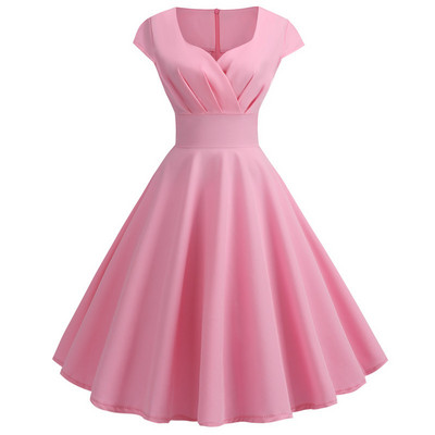 Ljetna nova elegantna modna haljina kratkih rukava do struka Ženske temperamentne večernje haljine za zabavu Robe Femme Vestido Ženska odjeća