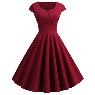 Ljetna nova elegantna modna haljina kratkih rukava do struka Ženske temperamentne večernje haljine za zabavu Robe Femme Vestido Ženska odjeća