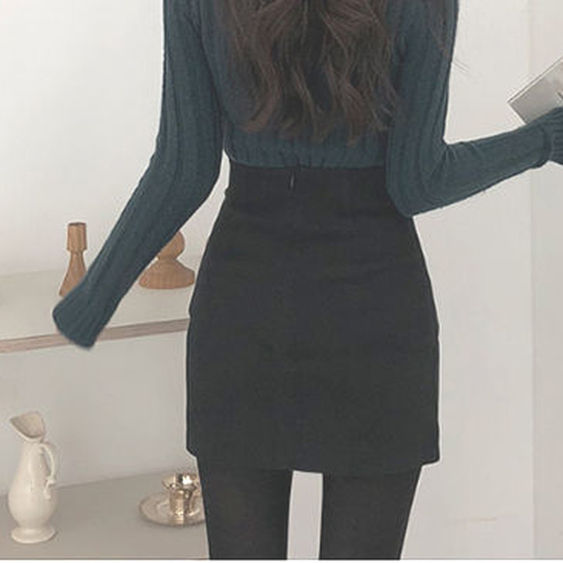 A-līnijas mini svārki sievietēm ar augstu vidukli ar sānu šķēlumu korejiešu stilā, tievi, moderni, eleganti, eleganti, lieliski piemēroti sievietēm, populāri pavasarī