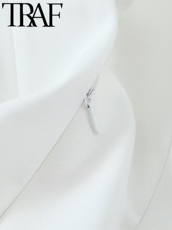 TRAF szexi, 2023-as nyári női kivágású, magas derekú, midi hosszú ruha, oldalt hasított, ujjatlan Bodycon női tokos Y2K ruhák