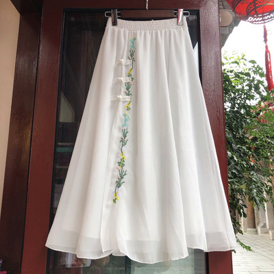 Y2k Φούστες Γυναικεία Ρούχα Vintage Ethnic Style Μόδα Ρούχα Κομψά κεντήματα Streetwear Fairycore Casual Vestido De Festa