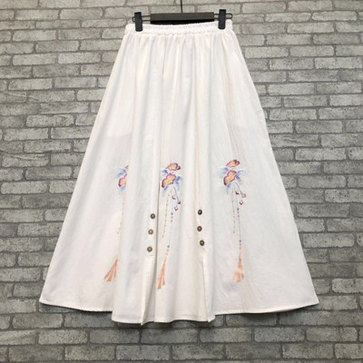 Y2k Φούστες Γυναικεία Ρούχα Vintage Ethnic Style Μόδα Ρούχα Κομψά κεντήματα Streetwear Fairycore Casual Vestido De Festa