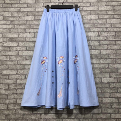 Y2k Φούστες Γυναικεία Ρούχα Vintage Ethnic Style Μόδα Ρούχα Κομψά κεντήματα Streetwear Fairycore Casual Vestido De Festa