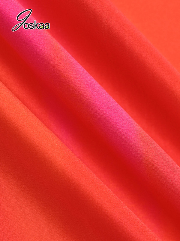 Joskaa Red Halter Seeveless Mežģīņu midi kleitas sievietēm 2022. gada rudens Eleganta ballīšu kluba apģērbs Seksīga V veida kakla izgriezuma kleita bez muguras