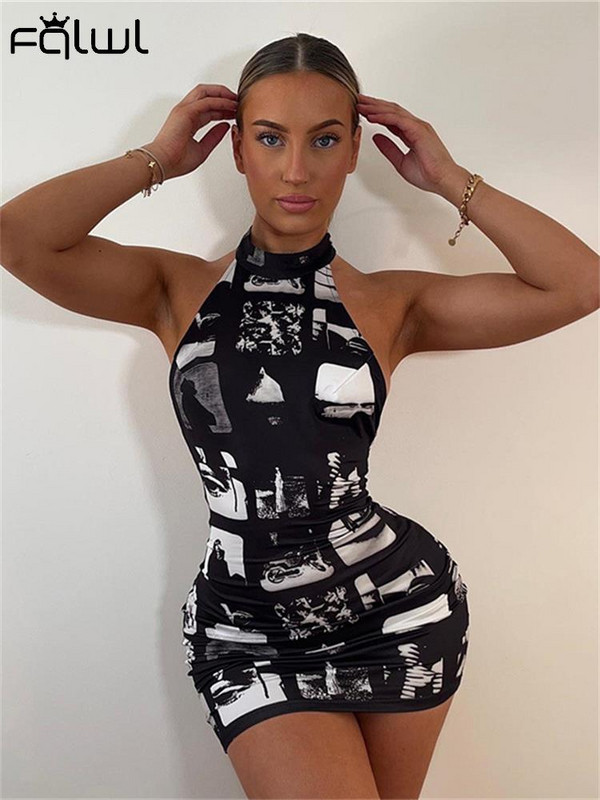 Habbris Summer Sexy Graphic Midi Kleitas Mode Sievietēm 2023 Bezpiedurkņu kleitas Bodycon O Kakla kleitas Mežģīņu pavadas