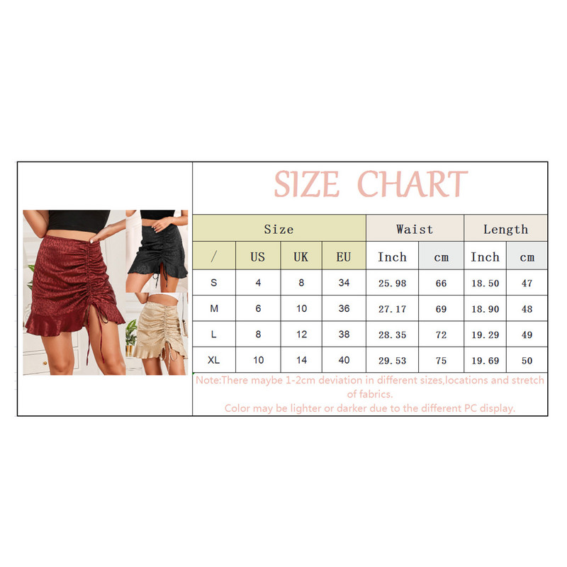 Női leopárd szatén szoknya 2023 nyári tavaszi női húzózsinóros magas derekú fodros szoknya szabálytalan Bodycon mini szoknya Mujer