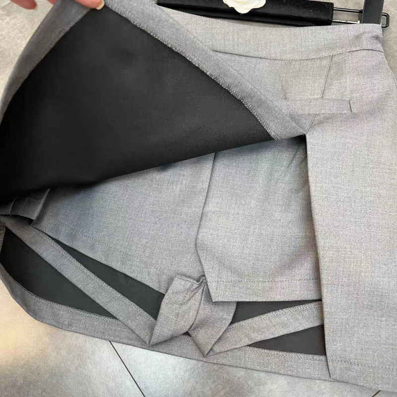 Vasaras mini svārki Sieviešu biroja dāma Vispārpiemērots temperaments Solidi Dizains Šiks ar augstu vidukli Minimālisma korejiešu stilā Populāri Faldas