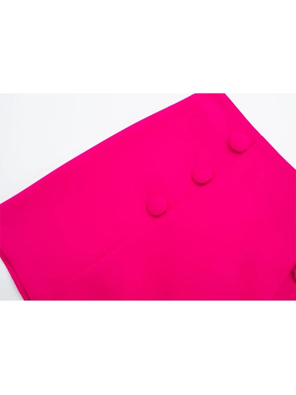 TRAF roosa miniseelik Naiste kõrge vöökohaga lühikesed seelikud Naiste mood 2023 nööbiga elegantsed naiste seelikud tänavarõivad suveseelik