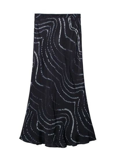 TRAF Fashion Vintage satenske ženske duge suknje s visokim strukom Traf Ljetna duga suknja A-kroja, ženska duga ulična odjeća 2023.