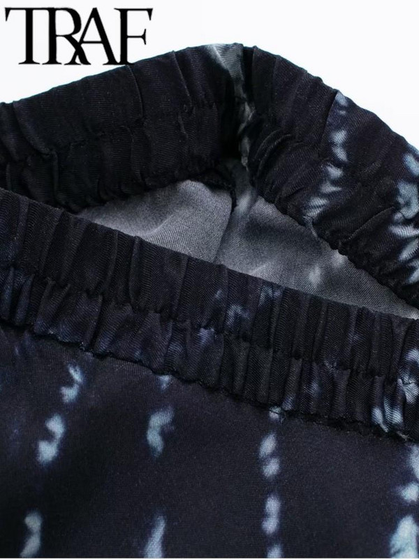 TRAF Fashion Vintage satenske ženske duge suknje s visokim strukom Traf Ljetna duga suknja A-kroja, ženska duga ulična odjeća 2023.