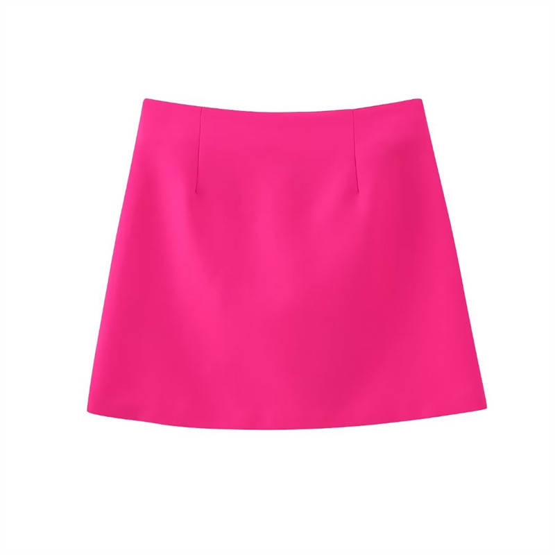 2023-as új női, egyedi, gombos díszítésű mini, sokoldalú félszoknya tavaszi/nyári divatos High Street elegáns, vékony szabású félszoknyák