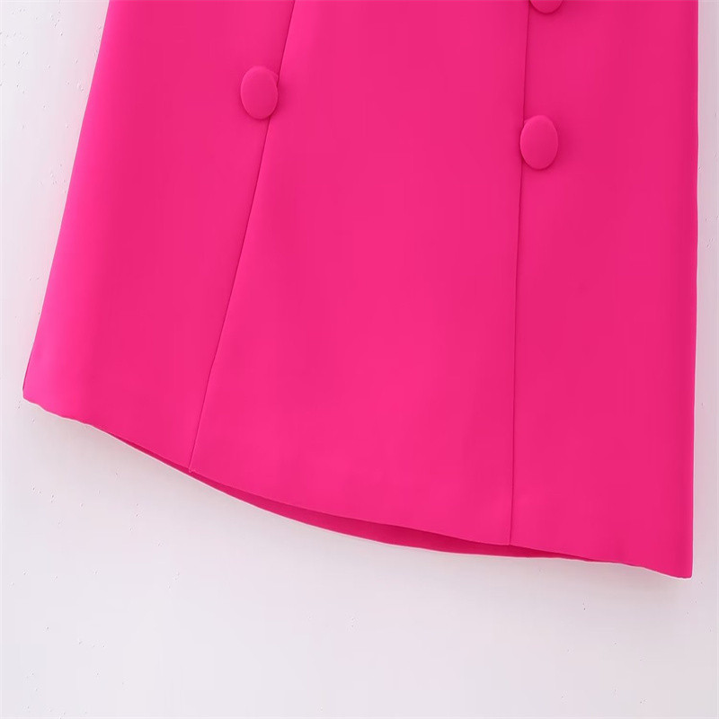 2023-as új női, egyedi, gombos díszítésű mini, sokoldalú félszoknya tavaszi/nyári divatos High Street elegáns, vékony szabású félszoknyák