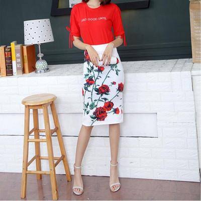 Izpārdošana Pavasara vasara Sieviešu Y2K ar augstu vidukli Midi zīmuļu šifona svārki Slaidi Bodycon Vintage korejiešu modes apģērbi