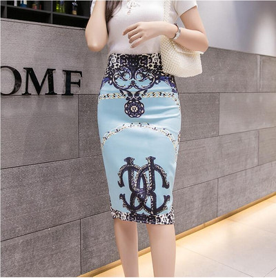 Izpārdošana Pavasara vasara Sieviešu Y2K ar augstu vidukli Midi zīmuļu šifona svārki Slaidi Bodycon Vintage korejiešu modes apģērbi