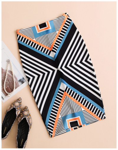 Izpārdošana Pavasara vasara Sieviešu Y2K ar augstu vidukli Midi zīmuļu šifona svārki Slaidi Bodycon Vintage korejiešu modes apģērbi