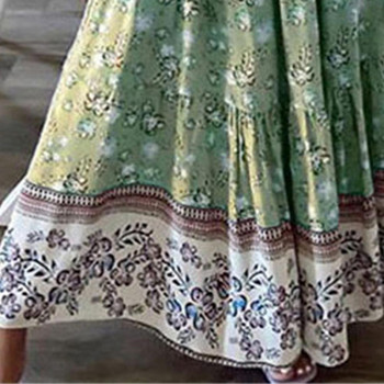 Boho Casual print Maxi γυναικεία φούστα Καλοκαιρινή μόδα Σέξι ψηλόμεσες γυναικείες φούστες 2021 Pink Beach Floral μακριές φούστες Femme