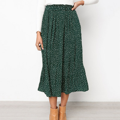 Boho alkalmi print maxi szoknya női nyári divat szexi magas derekú női szoknyák 2021 rózsaszín strand virágos A-vonalú hosszú szoknyák női