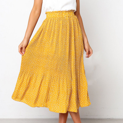 Boho alkalmi print maxi szoknya női nyári divat szexi magas derekú női szoknyák 2021 rózsaszín strand virágos A-vonalú hosszú szoknyák női