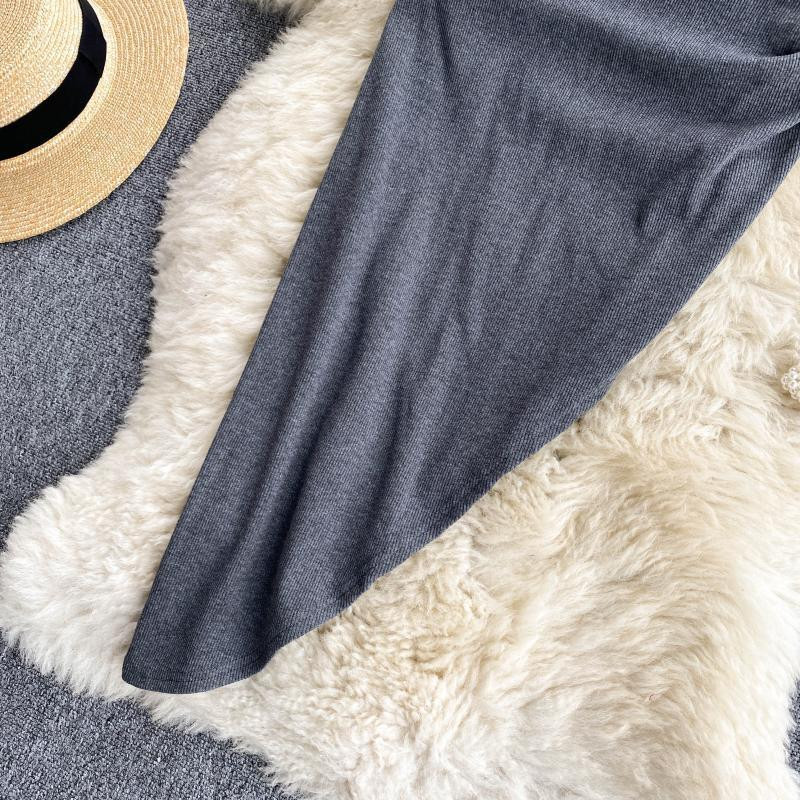 2022. aasta uus naiste seelik Midi Bodycon seelik, naiste õhuke kõrge vöökohaga veniv seksikas pliiatsseelik, voldid Jupe Femme