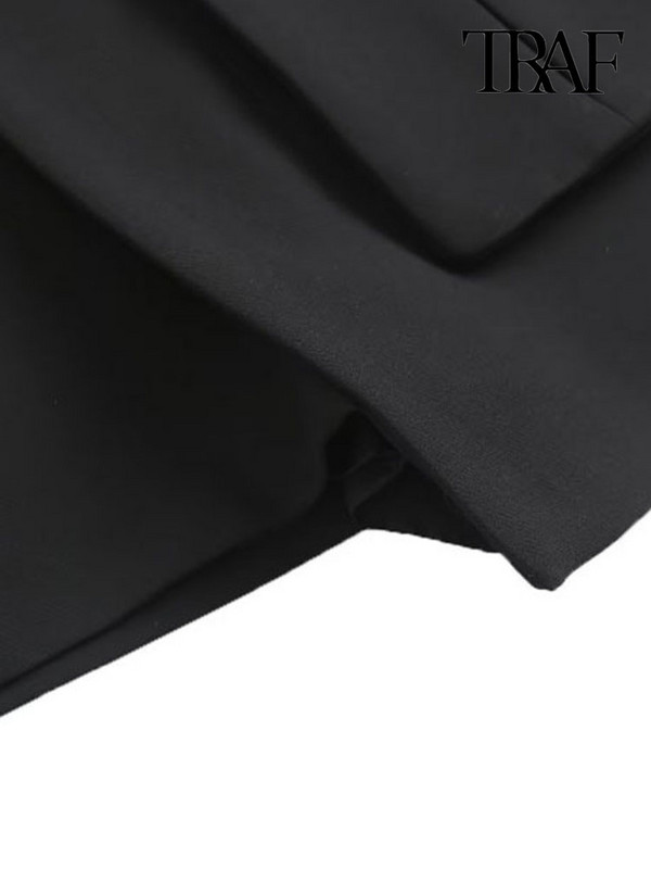 Dámske módne šortky s vysokým pásom a bočným zipsom TRAF s kravatami a predným vreckom, cargo šortky, sukne, vintage štýl, dámske sukne