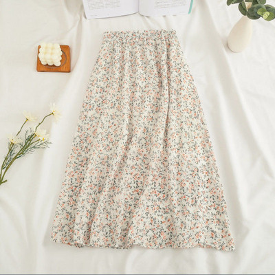 Szoknyák Női Sifon 7 színű Alkalmi női Ulzzang Nyári Új kollekció High Street Sweet Girls Chic Print Falda De Busto Soft