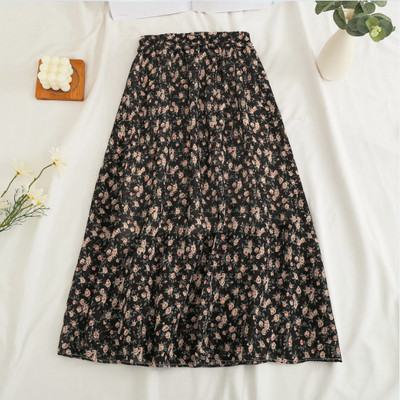Szoknyák Női Sifon 7 színű Alkalmi női Ulzzang Nyári Új kollekció High Street Sweet Girls Chic Print Falda De Busto Soft