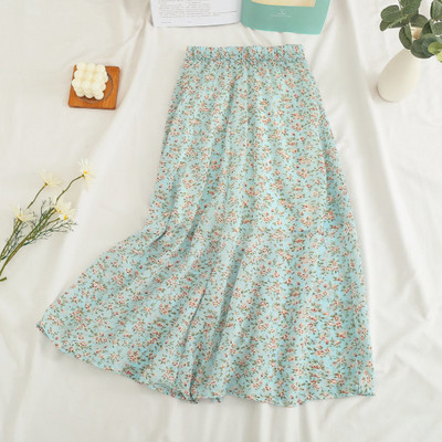 Szoknyák Női Sifon 7 színű Alkalmi női Ulzzang Nyári Új kollekció High Street Sweet Girls Chic Print Falda De Busto Soft