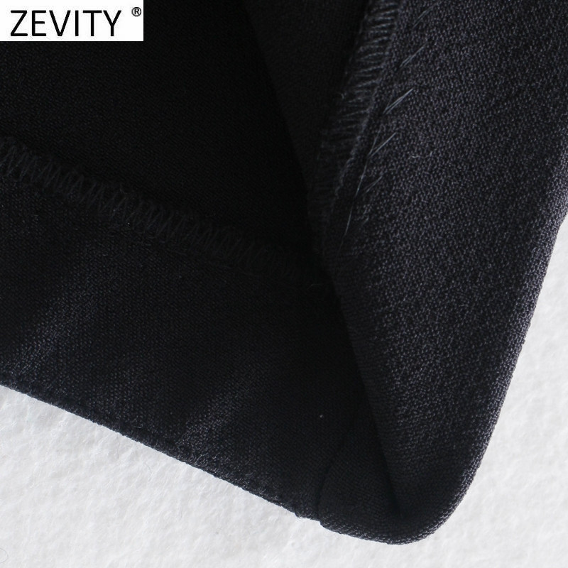 Zevity New Women High Street Artificial Gem Φούντα Διακόσμηση Μίνι Φούστα Faldas Mujer Lady Chic Πλαϊνό φερμουάρ Λεπτό Vestidos QUN925