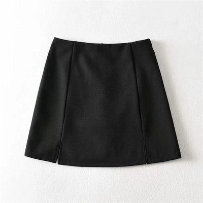 Naiste miniseelik Bodycon koos poolitatud miniseelikuga