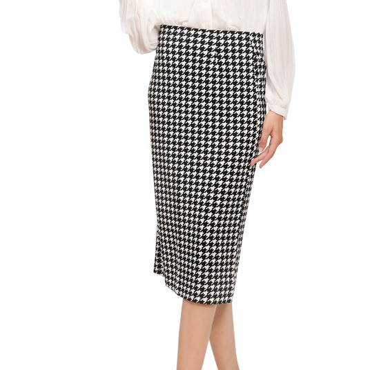 Ženska ljetna pencil suknja s cvjetnim printom, ležerna velika veličina, starinski print