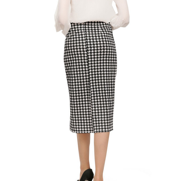 Ženska ljetna pencil suknja s cvjetnim printom, ležerna velika veličina, starinski print