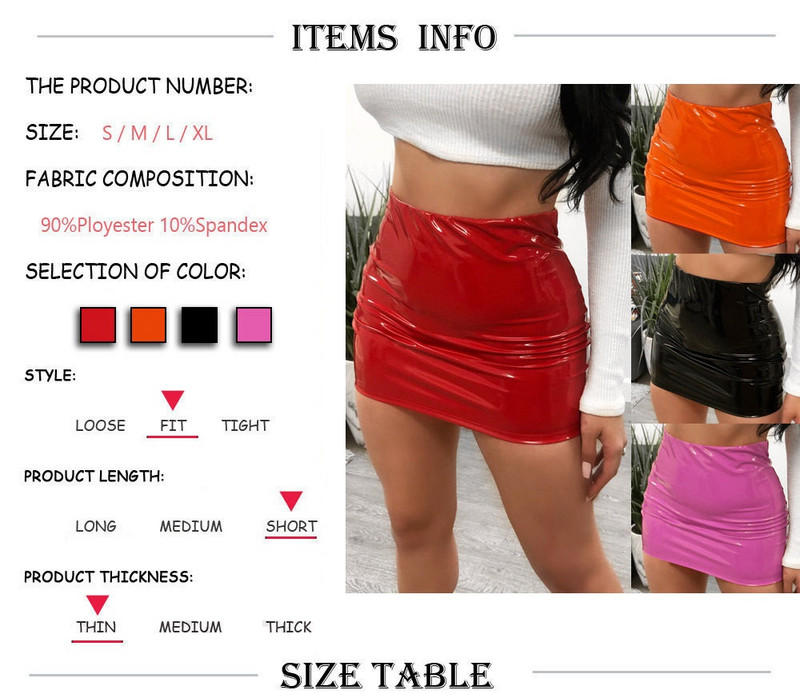 Augstas kvalitātes pavasara vasaras modes sievietēm PU ādas mini svārki ar zemu vidukli slaidi biroja dāmu īsas bikses jaukas meitenes mini krekliņi dāvana